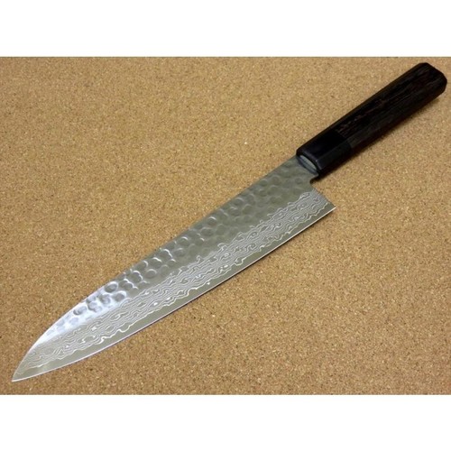 Fujikan Gyuto Chef Knife 210mm 8.3in Hammered Damascus SKK F-704 JAPAN New - Picture 2 of 8