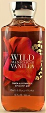 Bath  Body Works WILD MADAGASCAR VANILLA Hair Face Body Wash Shower Gel 10oz