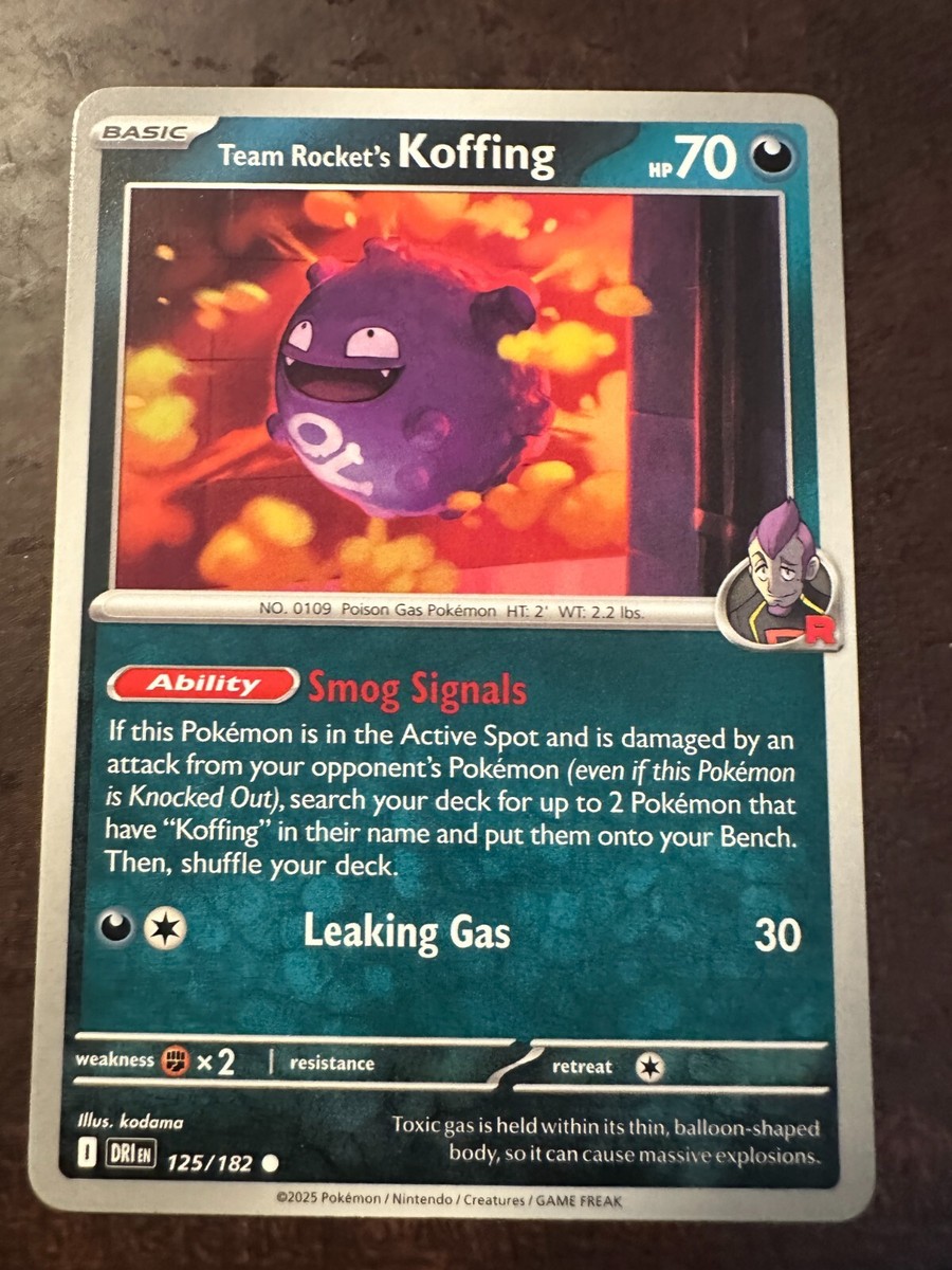 交渉可　海外版ポケカ　R energy Onix Koffing ホロ Dark Koffing Pokemon 1997 Holo Team Rocket Japanese 110 NM- | eBay