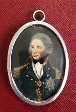 Miniature Portrait of Lord Horatio Nelson by Jean-Baptiste Isabey, 1767-1855