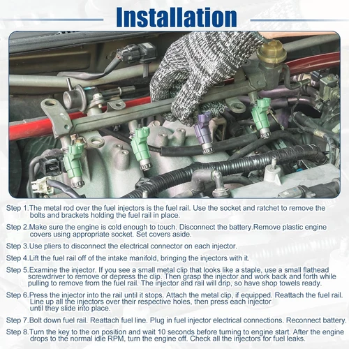 Nuovo set 6 pezzi iniettori 06C133551 per Audi A4 A6 3.0L 2950CC V6 FJ881 - Foto 7 di 7