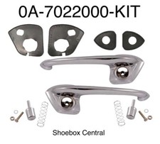 1950 1951 Ford Shoebox Complete Outside Door Handle Kit Save