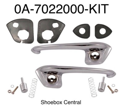 1950 1951 Ford Shoebox Complete Outside Door Handle Kit SAVE | eBay