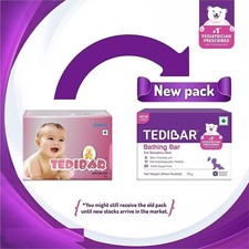 3 X Curatio Tedibar Soap 75gm free of HARMFUL ALKALI for soft skin  Pack of 3 