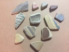 12 Sea Pottery Shard USA Eastern Shore Maryland Chesapeake Bay NP10