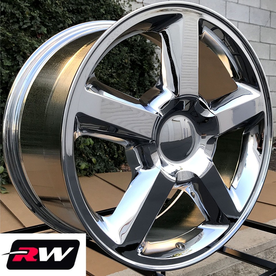22 inch Chevy Avalanche LTZ 5308 Factory Style Wheels Chrome Rims 6x139 ...