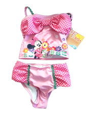 Disney Store Minnie Mouse Two Piece Swimsuit Pink Size 3T