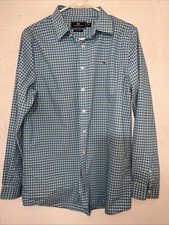 Vineyard Vines The Whale Button Down Youth XL 18 Blue Plaid