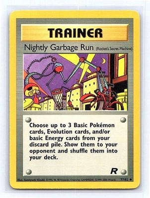 Nightly Garbage Run (Rocket's Secret Machine) Unlimited 77/82 Team Rocket Uncomm