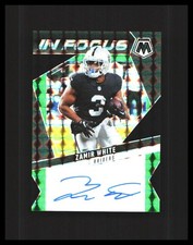 2022 Zamir White Auto - Panini In Focus Black & Green Mosaic /25 #IFS-ZWE 