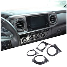 Matte Black Car Dashboard Air Vent Cover Decorative Trim For Toyota Tacoma 16-21 Matte Black Car Dashboard Air Vent Cover Decorative Trim For Toyota Tacoma 16-21