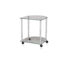 Beistelltisch Nachttisch Glastisch Couchtisch Ablage mit und ohne Rollen