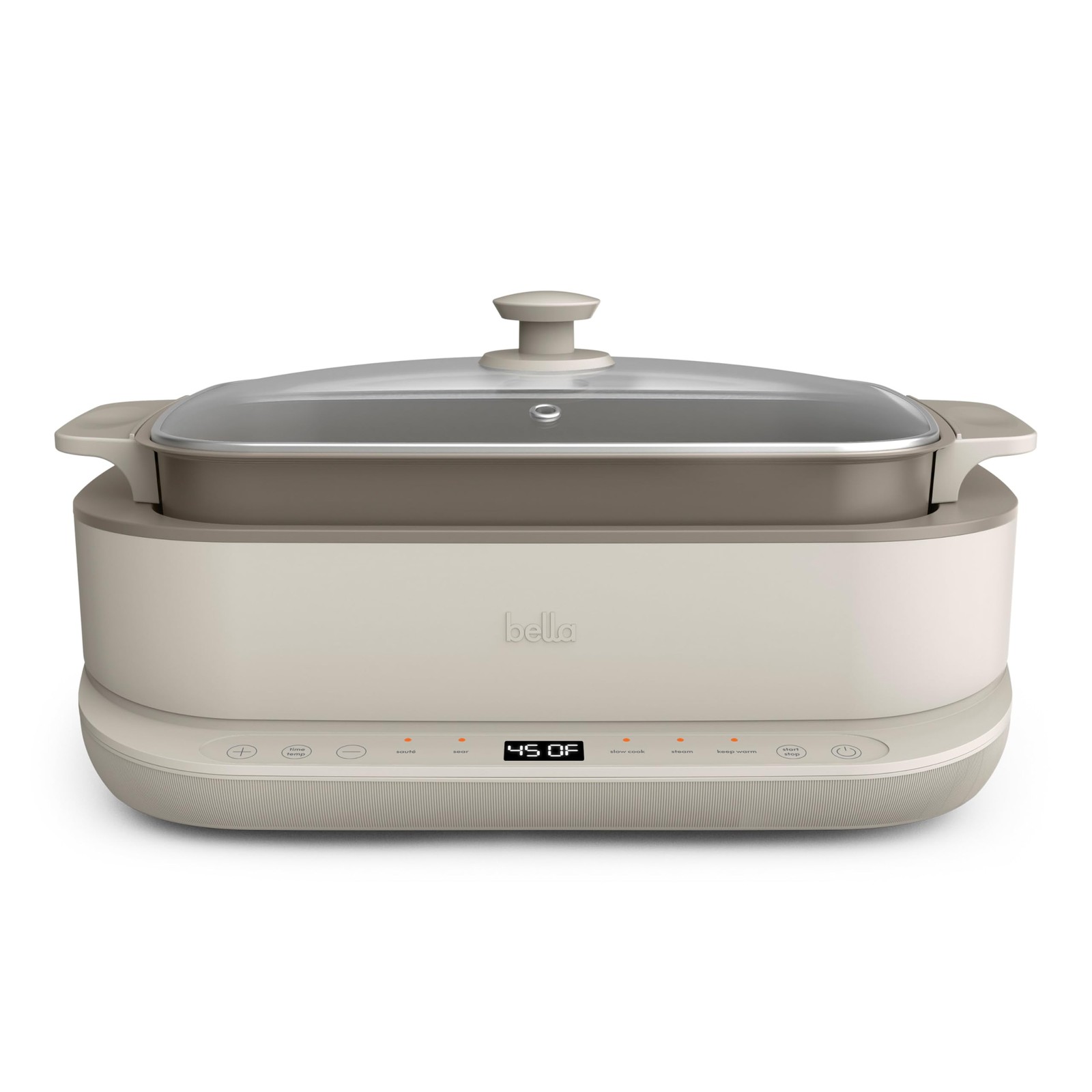 bella 6.0 QT Multi-Cooker, Ceramic Nonstick Coating, 4-in-1 