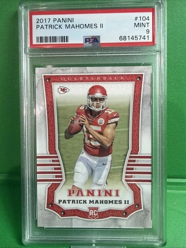 2017 Panini - Rookies Patrick Mahomes II #104 (RC) PSA 9 Mint