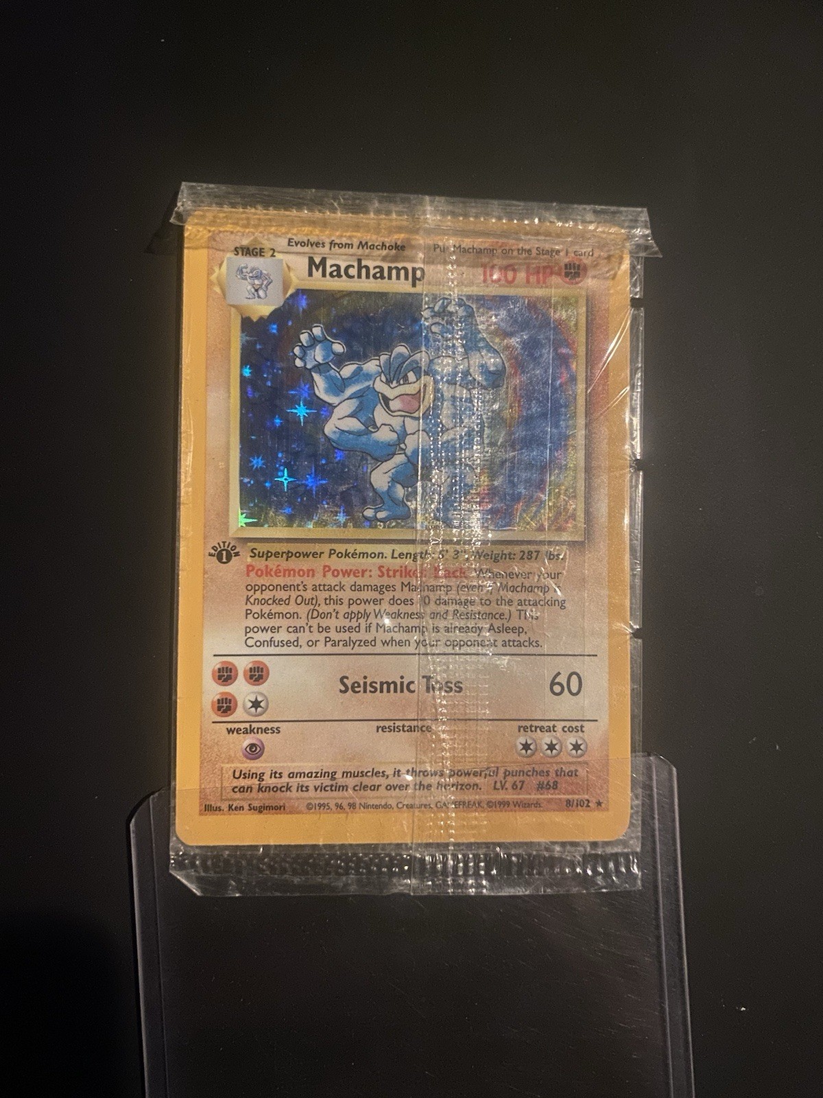 Machamp Base Set 8/102 Holo Unlimited Rare SEALED!! NM! PSA 10 CONTENDER!!