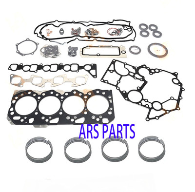 4JK1 Full Gasket head gasket Piston Ring For Isuzu Engine 4JK1T 95.4mm 2H+1.5+3