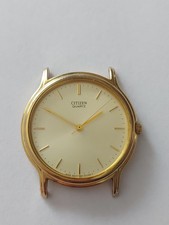 Vintage Citizen Quartz Watch 6031-T25318 KKT - Gold Tone - For Parts or Repair