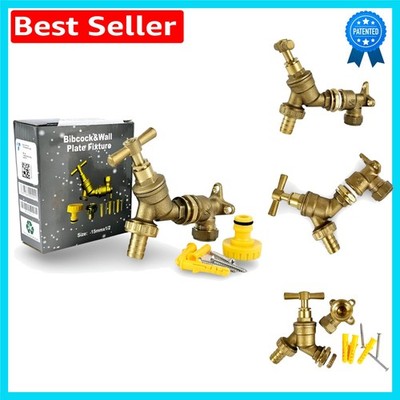 1/2'' BSP Brass Tap with Waterproof Seal and Matt Finish for Garden Aesthetics