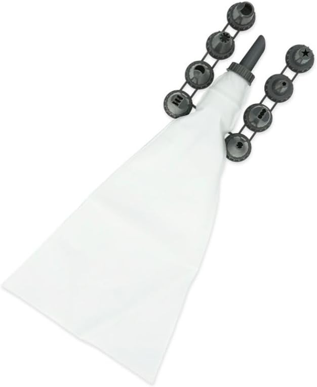 10-tlg. Spritzbeutel-Set mit 9 Aufsätzen für Konditoren oder Hobbybäcker