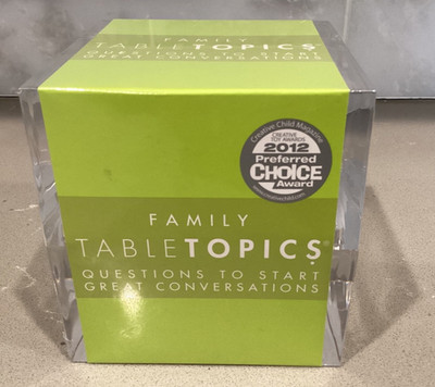 Table Topics FAMILY Game Questions to Start Great Conversation New Sealed