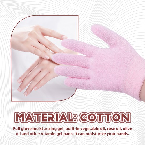 Feuchtigkeit Spendende Handschuhe mit Gel GefüTterter Baumwoll Handschuh mi3709 - Bild 6 von 7