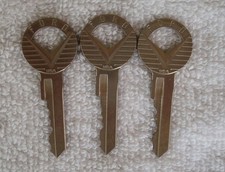 Set Of 3 Vintage Ford V Logo Keys 1950s Era