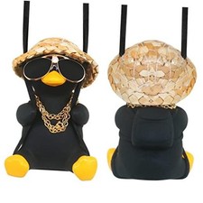 Cool Car Accessories For Men Funny Black Duck Truck Rear View Mirrors Charm Bk