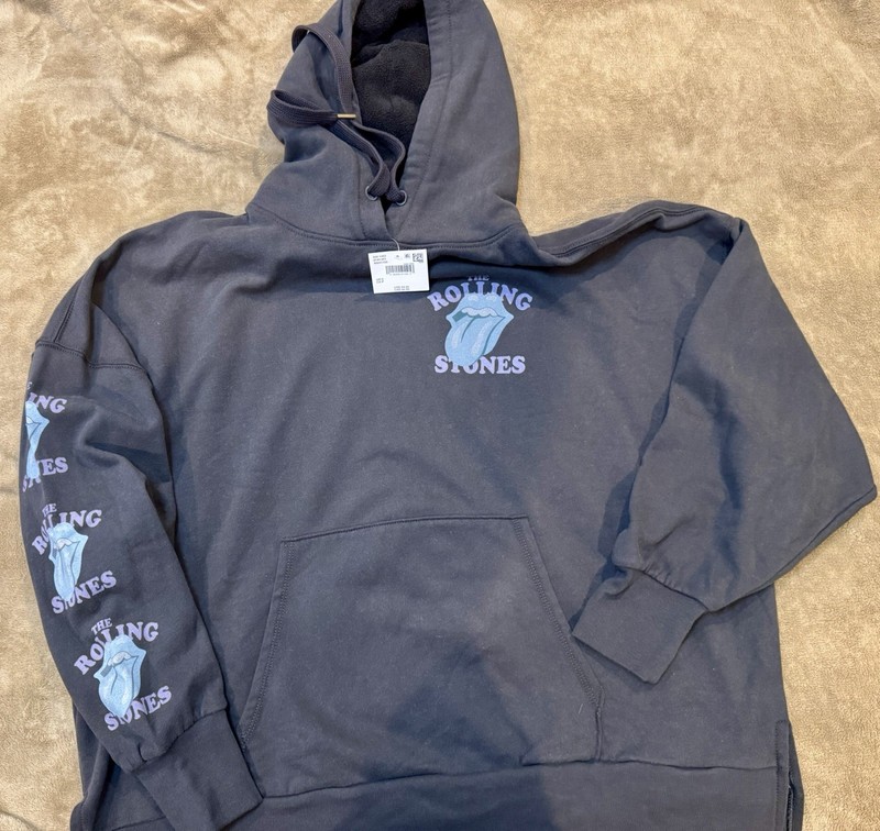 NWT ! Oversized American Eagle Rolling Stones Hoodie ! Size S !