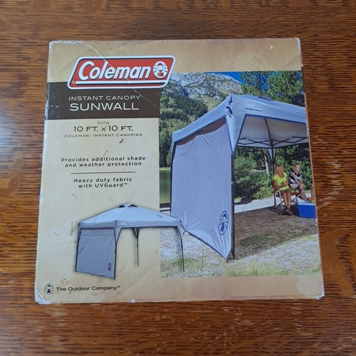 Coleman Instant Canopy Sunwall 10x10 Heavy Duty Fabric with UV Guard - Picture 1 of 2