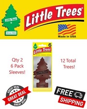 Little Trees 60290 Leather Scented Hanging Air Freshener for Car  Home 12 Pack 