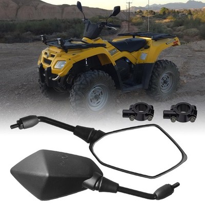 ATV Rearview Mirrors & 7/8'' Clamps For Can-Am Outlander 500 570 650 800 850 1000