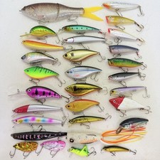 Bass Fishing Lures 30-Piece SetLure Set, Big Baits, Cbaits, Minnows, Poppers,