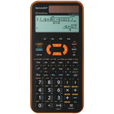 SHARP Schulrechner EL-W531 XG, Farbe: orange 82-ELW531XG-YR (4974019029962)