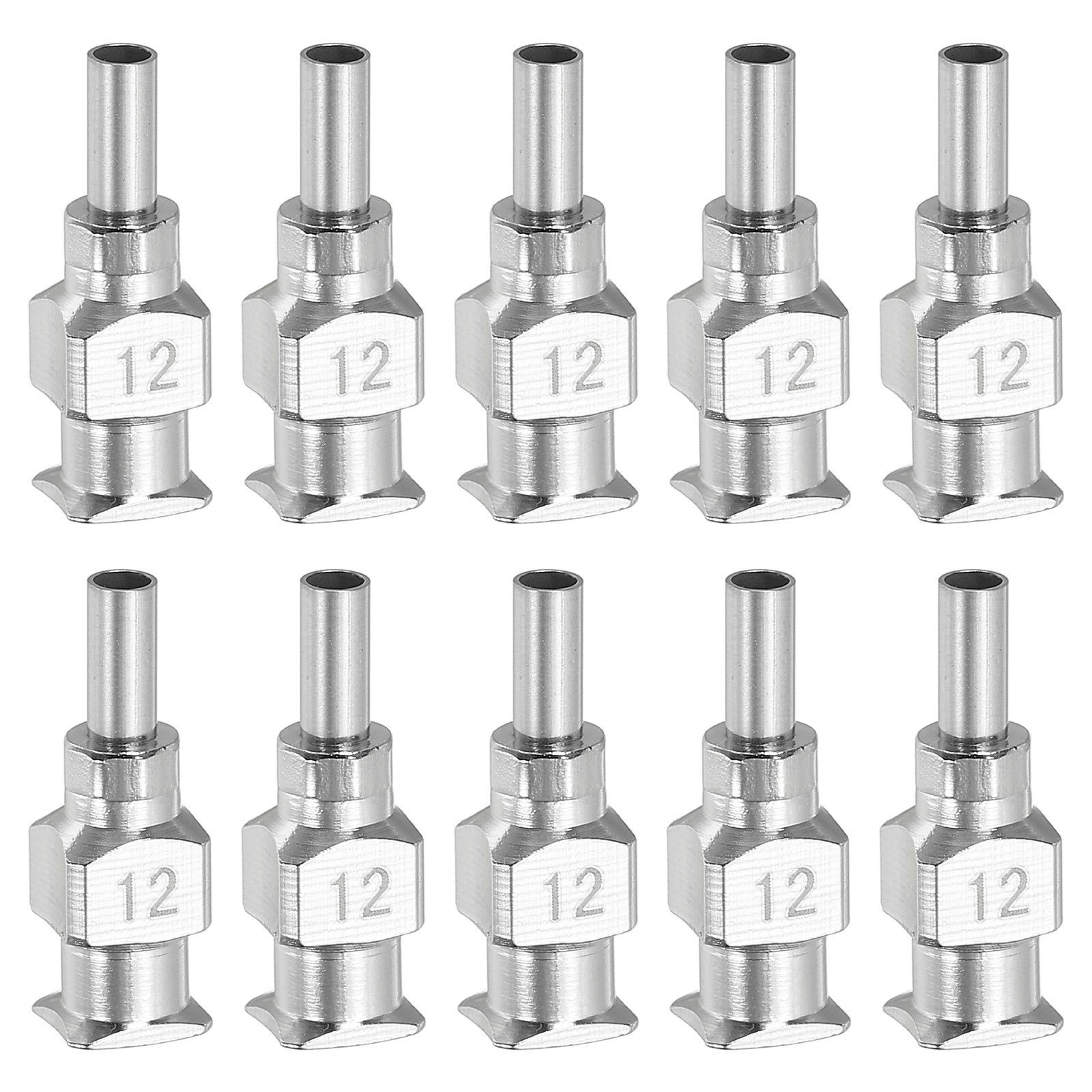 10 Pcs 12G 0.26 Inch Bent Blunt Tip Dispensing Needle for Refilling Liquid
