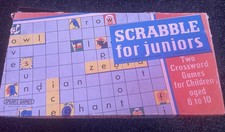Scrabble for Juniors 1959 Complete 2 Games In 1. Board Game Spears Vintage 