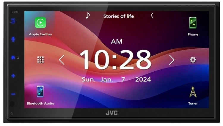 JVC KW-M590BT 6.8" Double DIN Digital Multimedia Receivers - Image 3 of 4