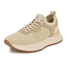 Nine West Women's Freska Sneaker, Light Natural 110, 9