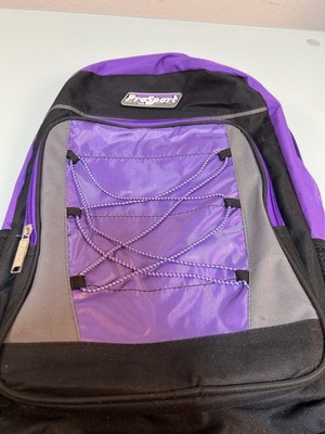 ProSport Backpack Purple School Bag Lightweight Multi Pocket