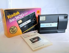Vintage Kodak Disc 3600 Film Camera 1980s Flash  Shutter work - As-Is READ