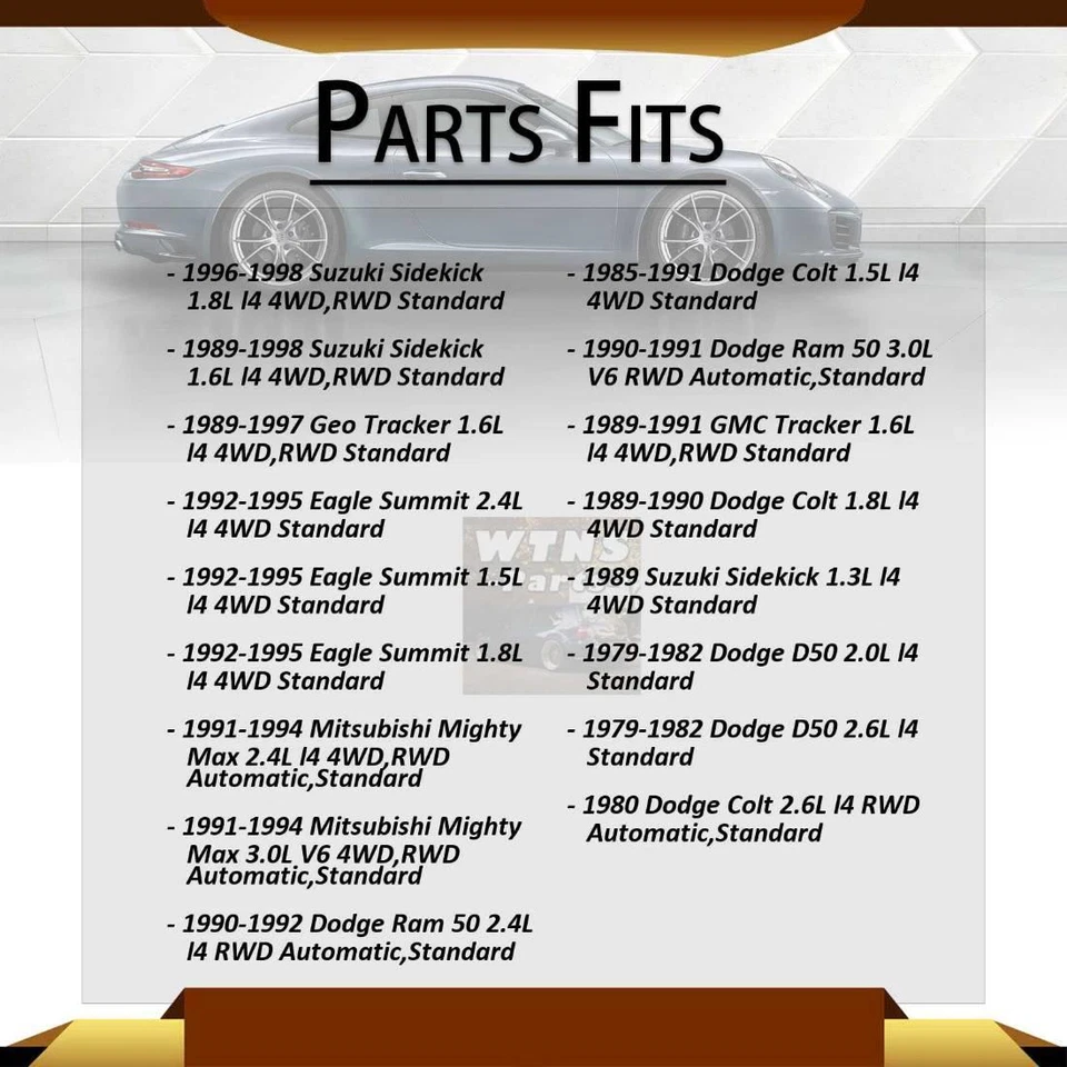 Se adapta a Chevrolet Tracker GMB 1989 1990 1991 eje trasero todas las juntas junta universal Foto 3 de 4