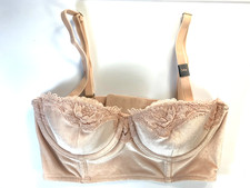Victoria's Secret VINTAGE Dream Angels Lined Velvet Bandeau Bra 34B