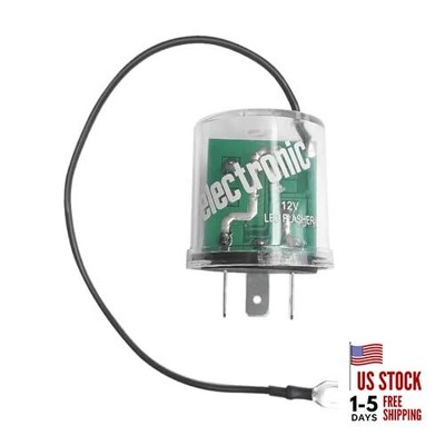 3 Pin Electronic LED Flasher, LED Compatible, Fix Turn Signal & Hazard Warn 