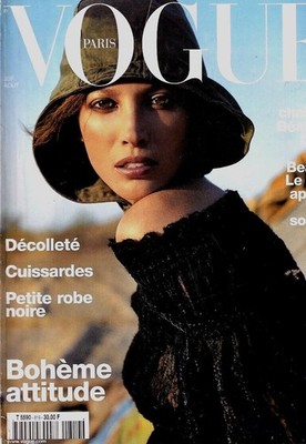 VOGUE PARIS 2001 CHRISTY TURLINGTON KATE MOSS GUY BOURDIN PETRA NEMCOVA MODE