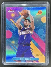 2025-26 Topps Finest Devin Booker Common Sky Blue Refractor #/350 Suns