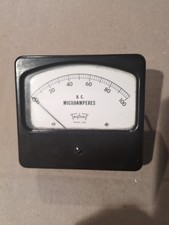Triplett Range 0-100 Amps DC Microamperes Panel Meter/Gauge 420 Square 4-1/2"
