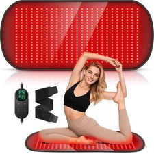 35.4'' x 17'' Large Red Light Therapy Mat for Body, 500 LEDs 660nm 850nm Near