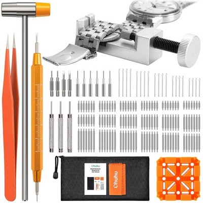 Watch Link Removal Kit, Ohuhu Upgraded 166PCS in 1 Watch Repair Kit Watch Ban...