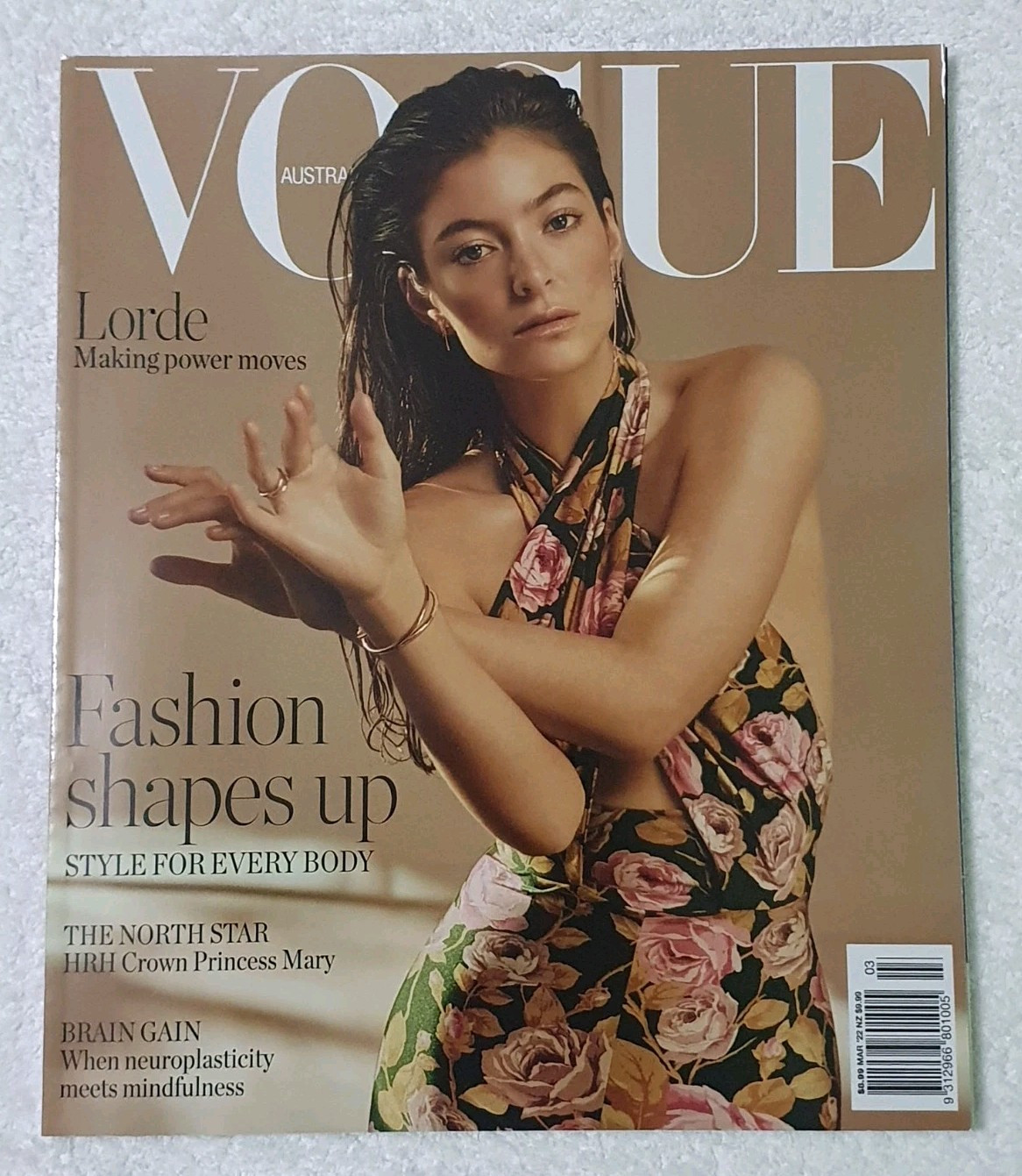 🔶️VOGUE AUSTRALIA MAGAZINE MARCH 2022 LORDE, HRH CROWN PRINCESS