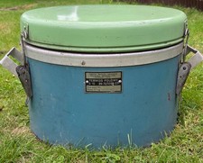 SPOMASZ S-10 Feldthermos 10L Milit&auml;r Thermobeh&auml;lter Polen PRL 1977 Vintage