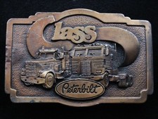 RH13143 VINTAGE 1978  PETERBILT CLASS  TRUCK COMPANY ADVERTISEMENT BELT BUCKLE